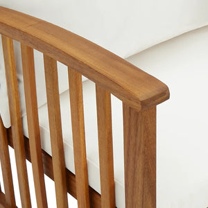 Set Divani da Giardino 5 pz con Cuscini in Massello di Acacia cod mxl 43140