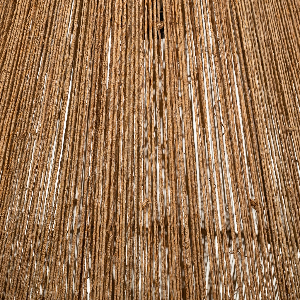Plafoniera juta marrone 40x40x45