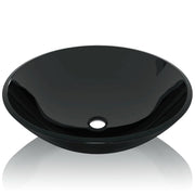 Lavabo da bagno in vetro temperato 42 cm nero 02_0002521