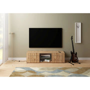 Porta TV moderno 2 ante con vano a giorno 150x40x40 cm Elios - Quercia Natura