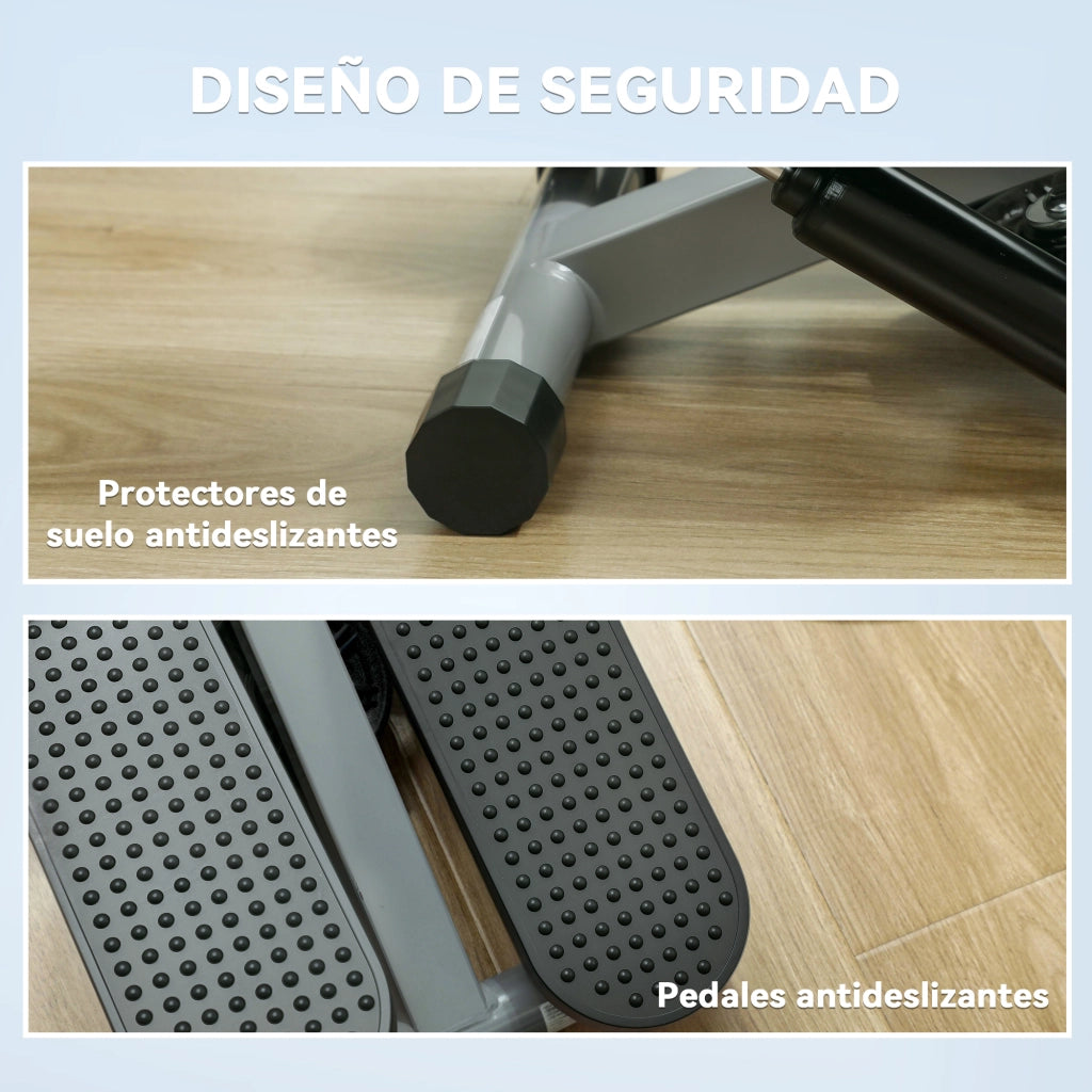 Stepper per esercizi a casa ¨C zephmum ¨C grigio con monitor LCD