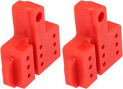 Set di sostituzione blocco freno per freni a disco idraulici - Compatibile con manubri freno Shimano - Colore rosso - Accessori bicicletta
