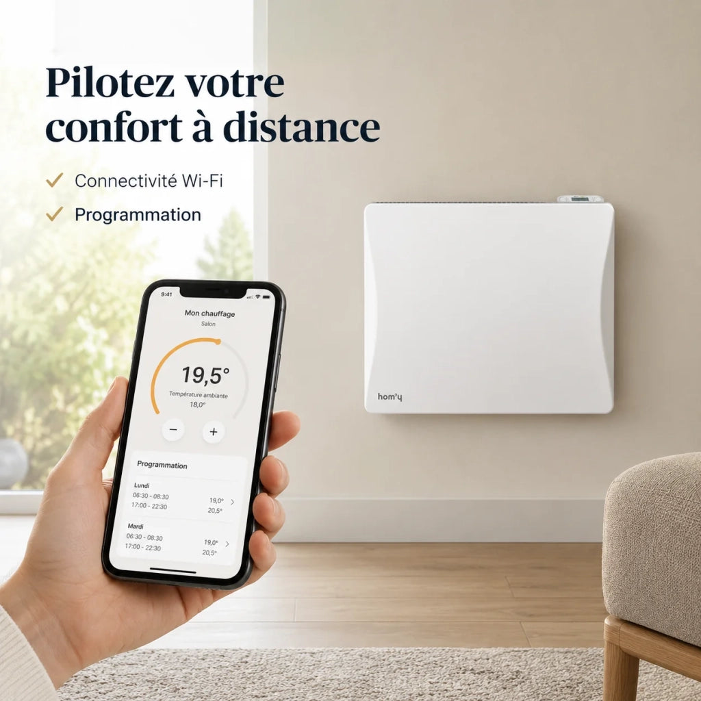 Radiatore elettrico Wi-Fi ghisa Bestherm ALOA CONNECT 2000W