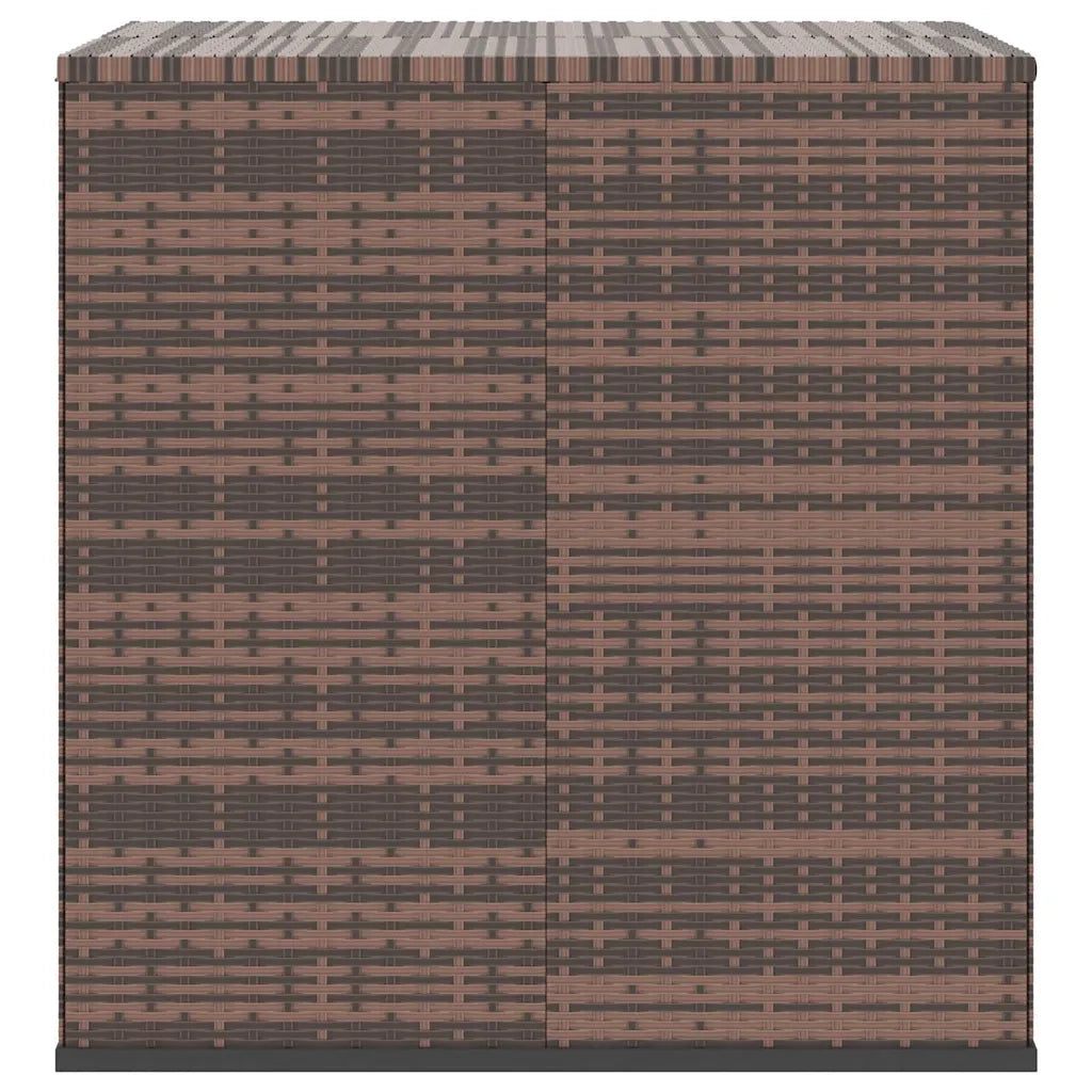 Contenitore da Giardino in Rattan PE 100x97,5x104 cm Marrone cod mxl 57263
