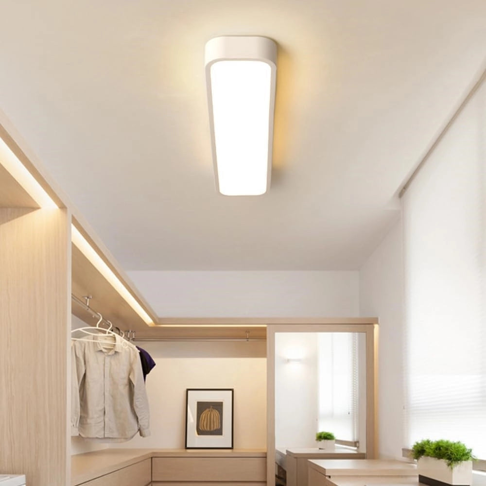 Trade Shop - Plafoniera Led 18w Bianco Soffitto Rettangolare Striscia Moderno Luce 4000k 50194 -