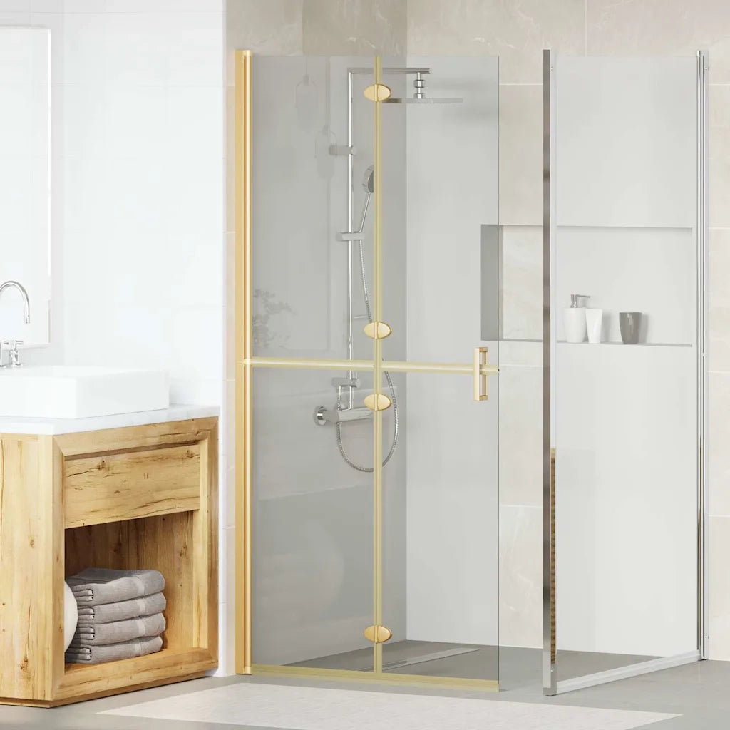 Parete doccia walk-in Oro 90 x 6.5 x 190 cm CFW1234677