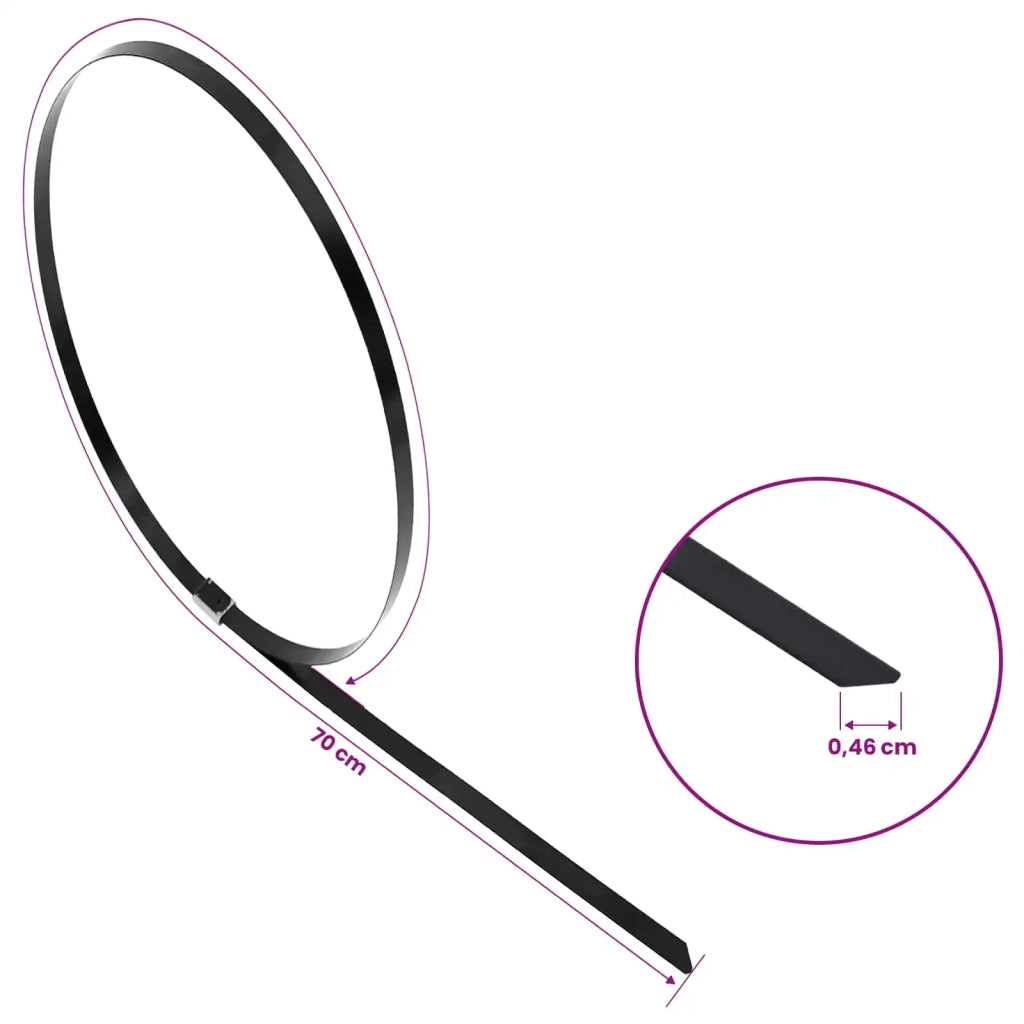 Fascetta per Cavi 25 pz 4,6 x 700 mm Nero 42029341