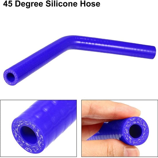 Connettore universale a 45 gradi - Silicone - Diametro interno 13mm - Diametro esterno 23mm - Lunghezza 150mm - Resistente allo shock - Slang di silicone