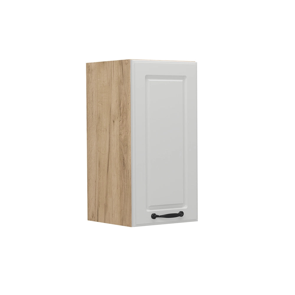 Pensile da cucina R-Line Bianco rustico/Rovere dorato 30 cm Vicco