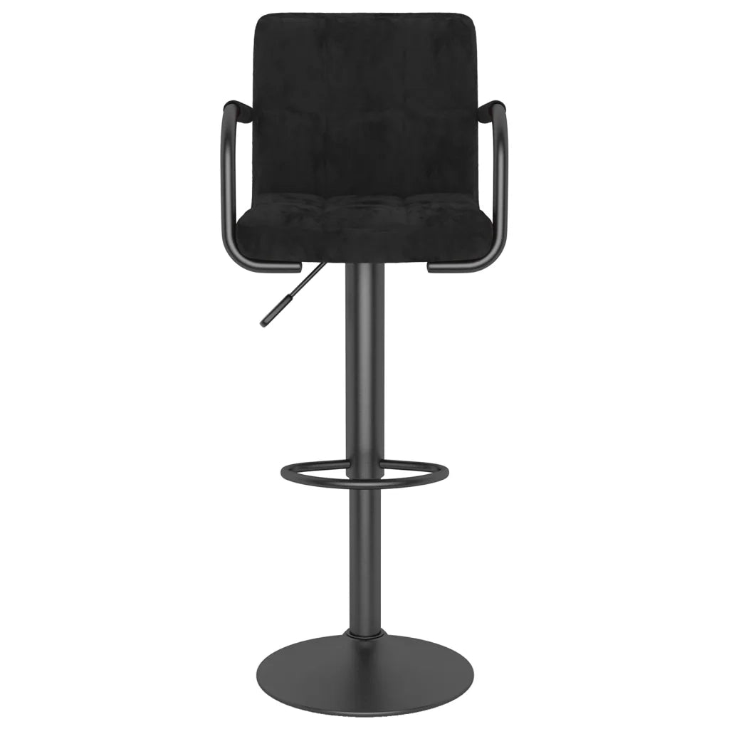 Sgabelli da Bar 2 pz Neri in Velluto cod mxl 72354