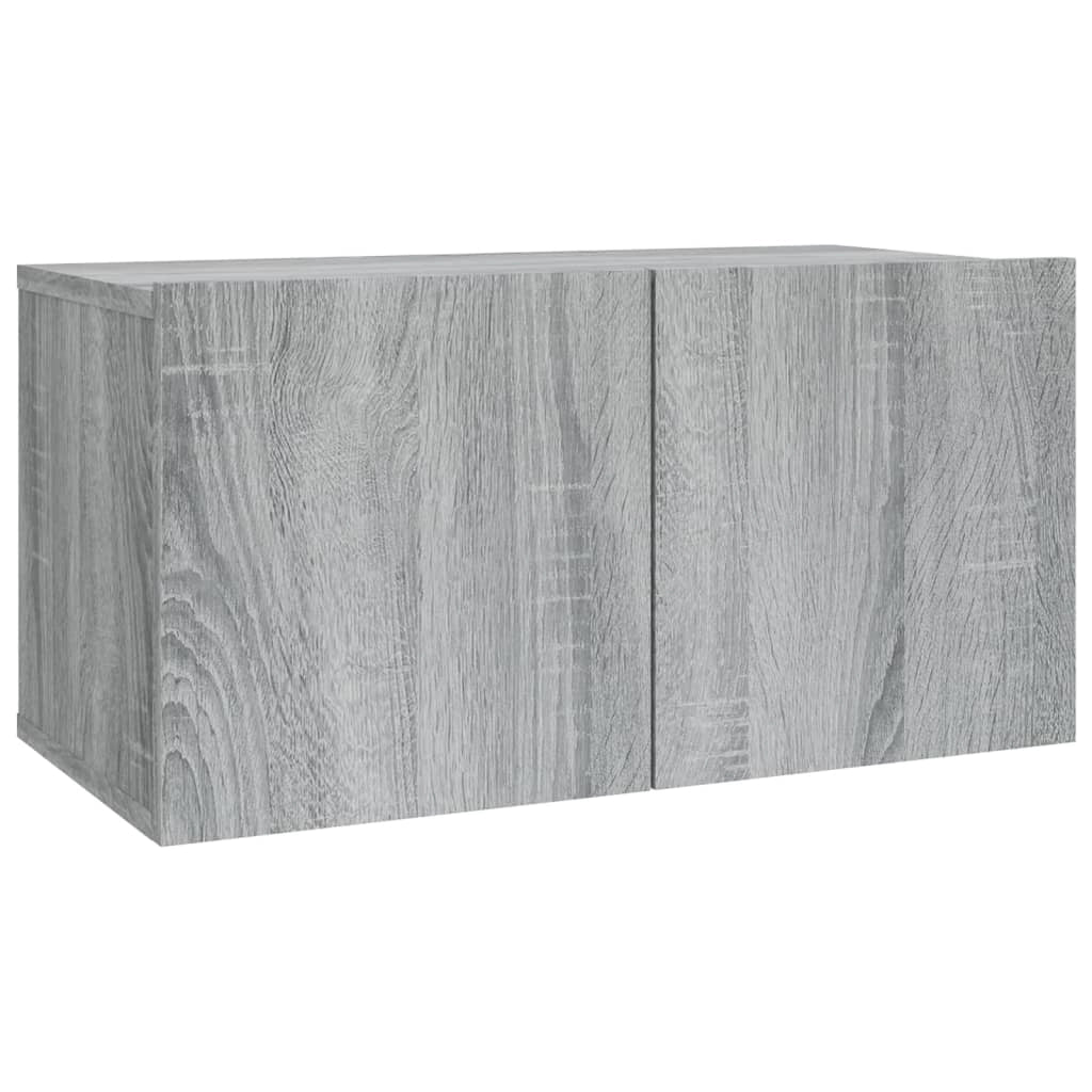 Set di mobili in legno ingegnerizzato Sonoma da 2 pezzi (mobile credenza mobile TV soggiorno camera da letto salotto) - 02_0024457