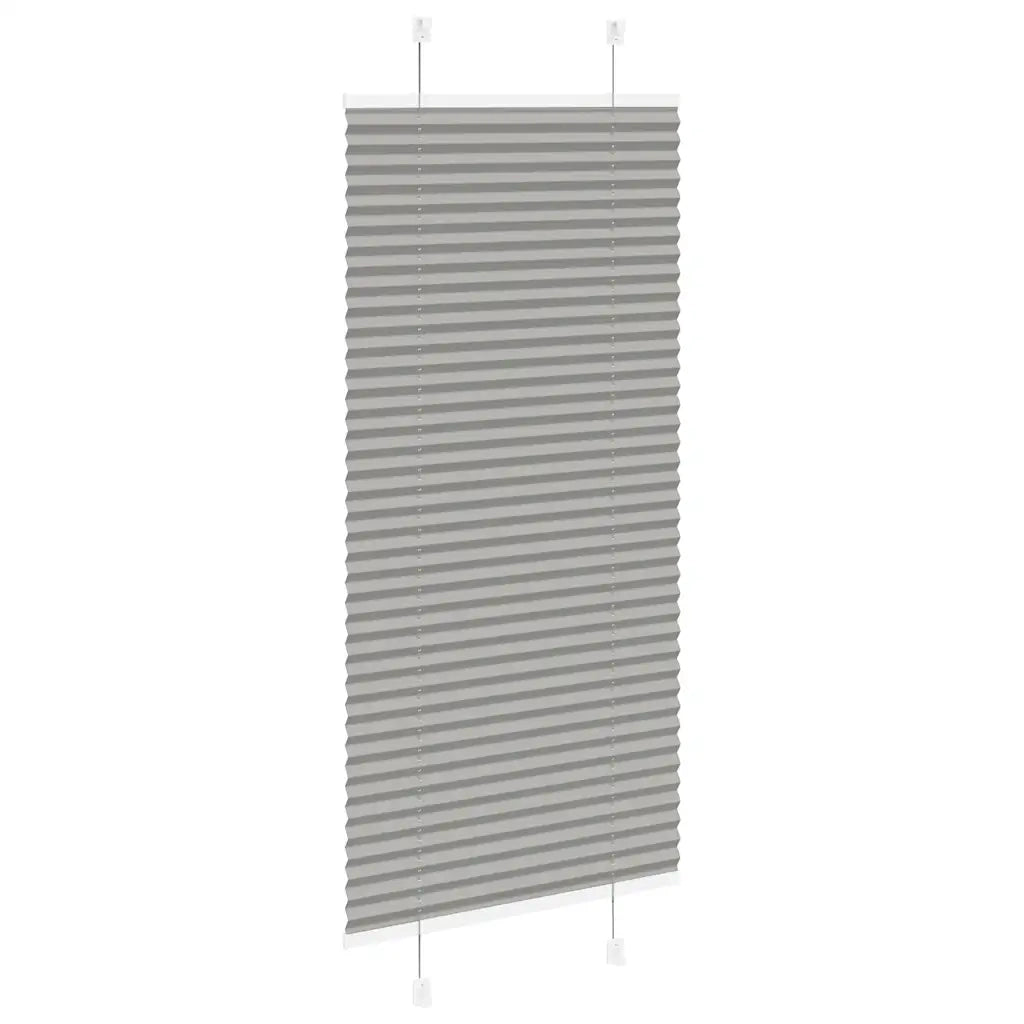 Tenda Plissettata Antracite 65x100 cm Larghezza Tessuto 64,4 cm