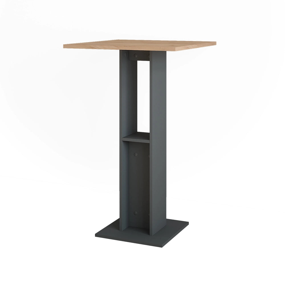 Vicco Tavolo da bar Quercia dorata/antracite 65 x 65 cm