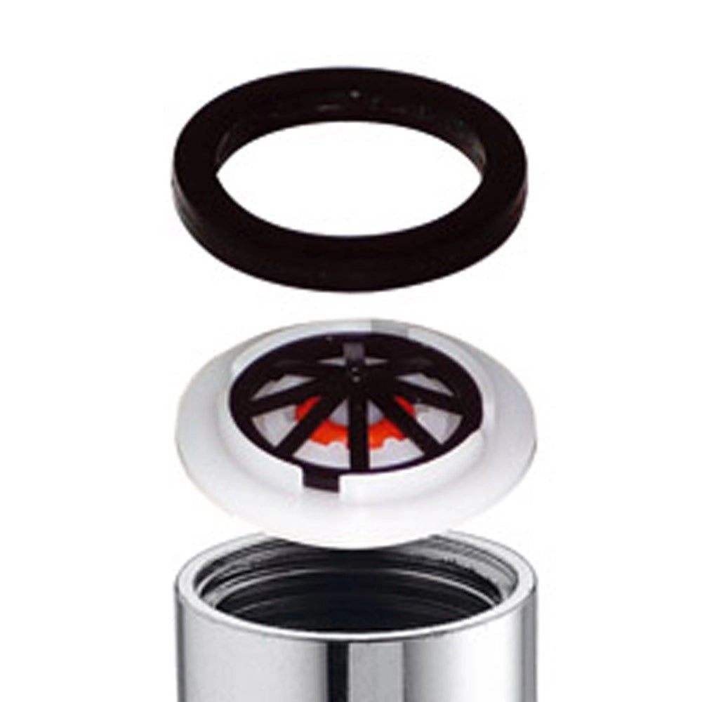 Raccordo in ottone per doccia-soffione con limitatore 8 lt/min