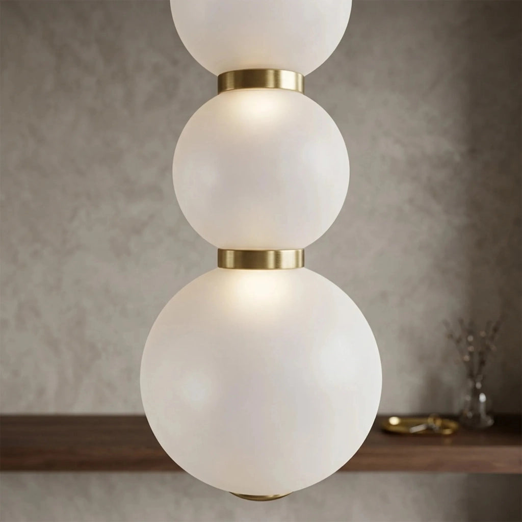 Lampada A Sospensione A Led Lhj113-3cp Oro Spazzolato