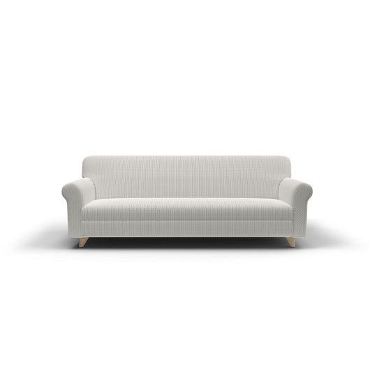 Copridivano Elasticizzato 3 Posti in Poliestere e Cotone Fashionable Panna