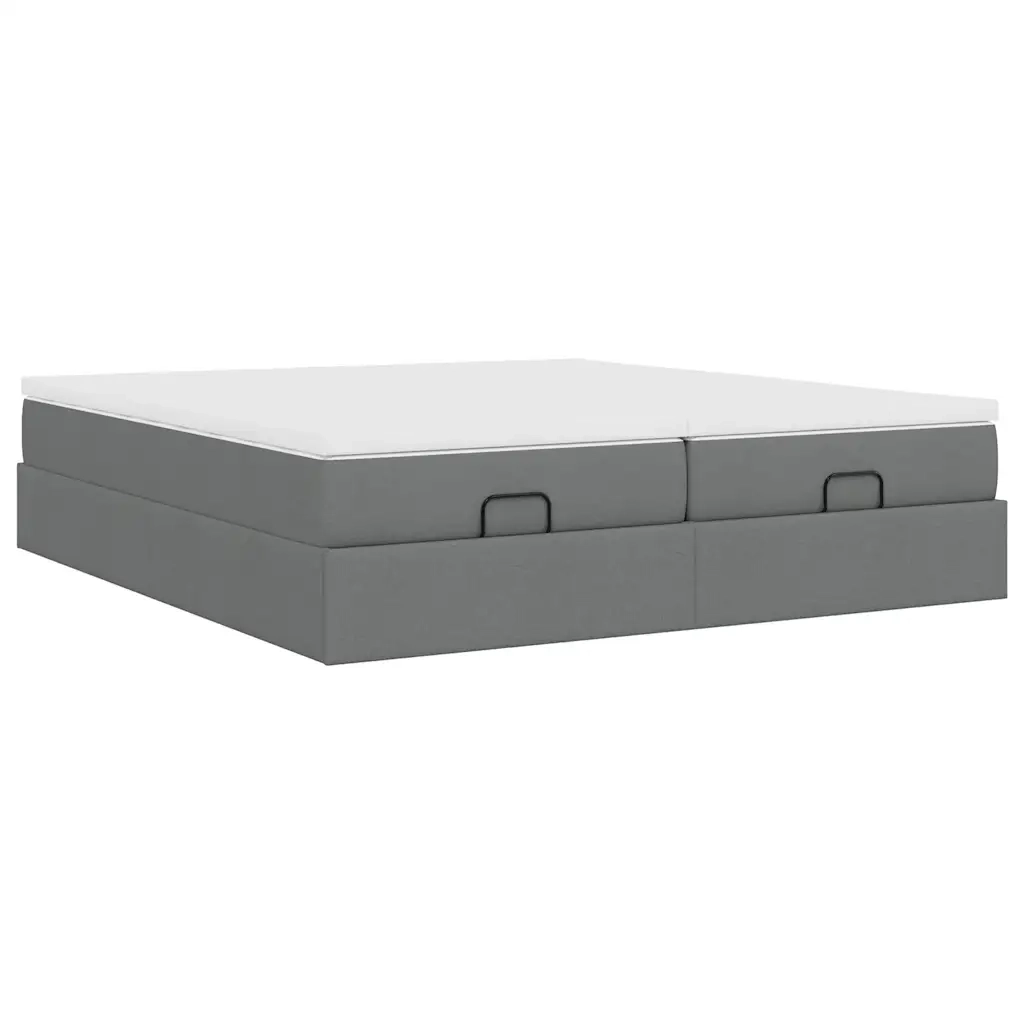 Struttura Letto Pouf con Materassi 180x200 cm in Tessuto 3311242