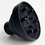 Diffusore - Impostazione universale per asciugacapelli - Spazzola in silicone universale - Spazzola a ciocche - Copertura in silicone per aria - Cappuccio per asciugacapelli - Nero, 1 pz.