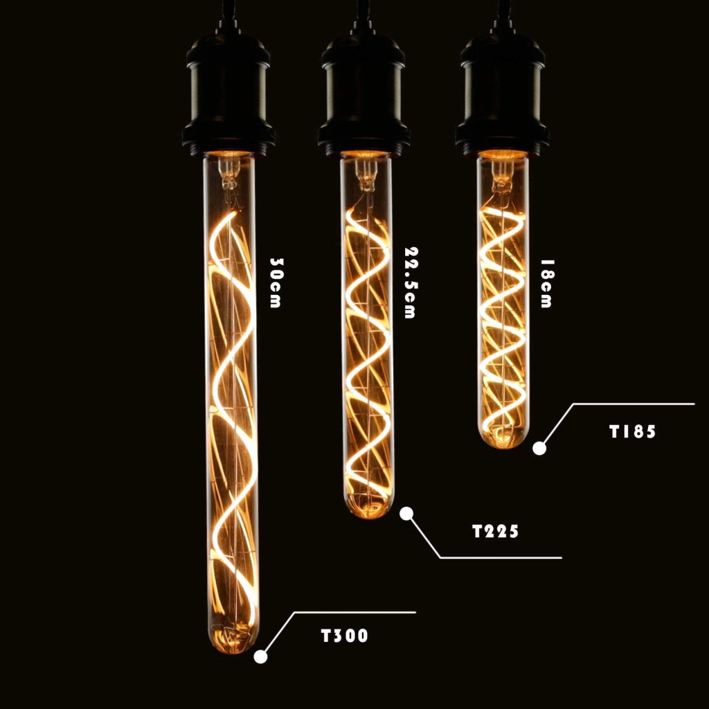 ZMH Lampadina LED Edison tubolare vintage E27 4W bianco caldo