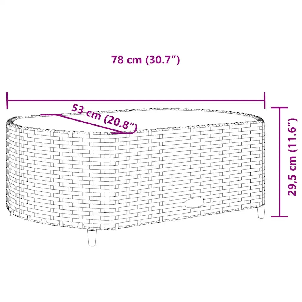 Set Divano da Giardino 5 pz con Cuscini Grigio in Polyrattan 3308442