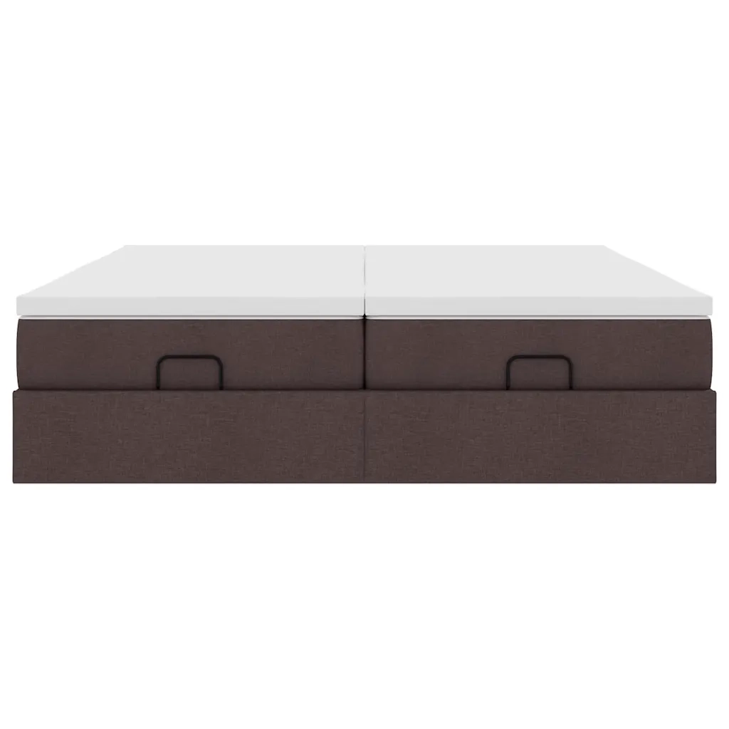 Struttura Letto Pouf con Materassi 180x200 cm in Tessuto