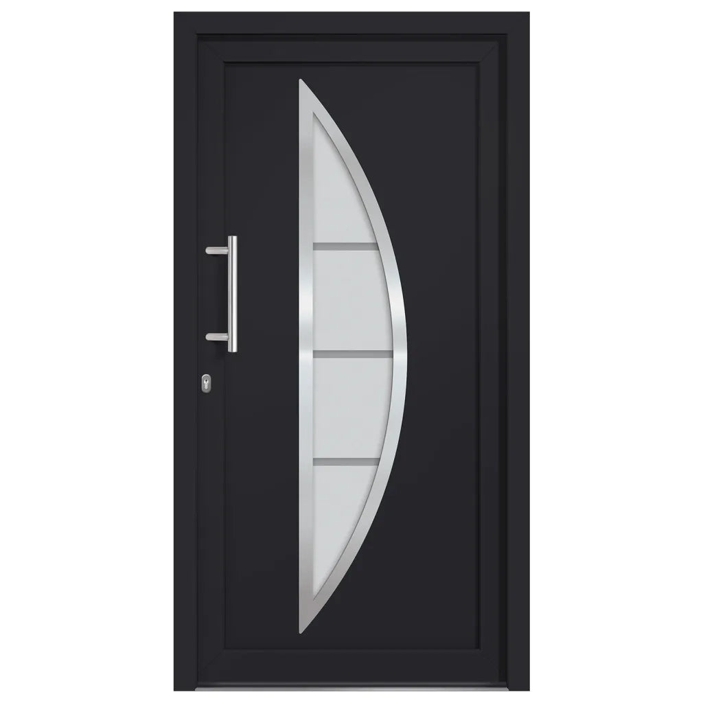Porta di Ingresso Antracite 98x208 cm 279214