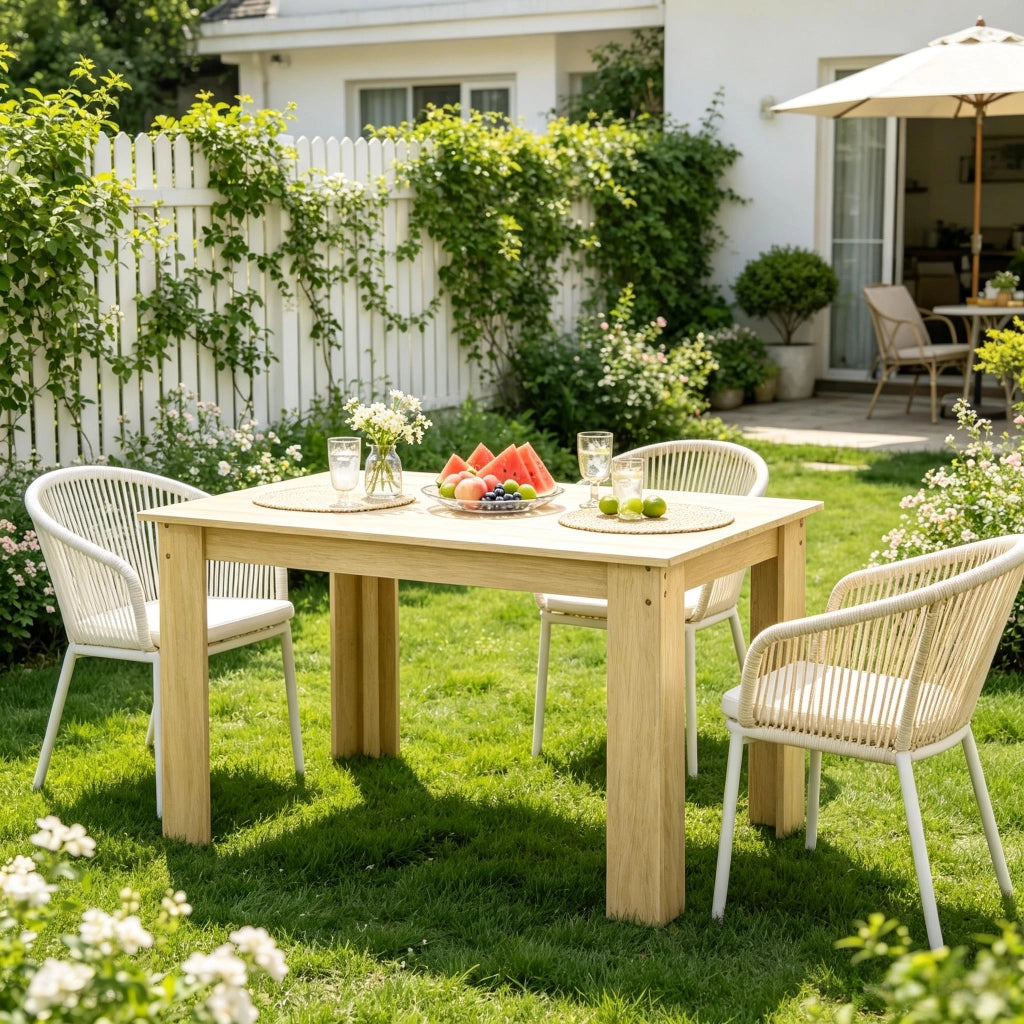 TAVOLO da pranzo 120x69x75 cm in truciolare effetto rovere