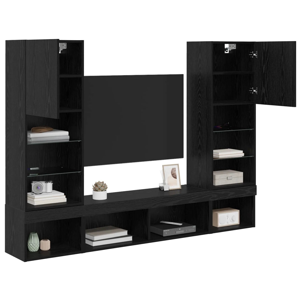 Unità a muro per TV con LED 5 pcs 40,5 x 30 x 102 cm 3402959