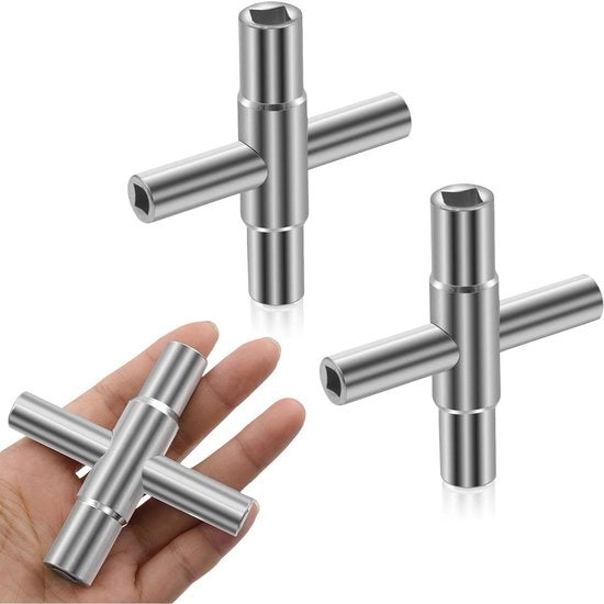 Set di chiavi per viti a 4 vie - Sostenibile e compatto - 6,5mm, 7mm, 8mm, 9mm - Attrezzatura - Manicotto - Utilizzo professionale - Set