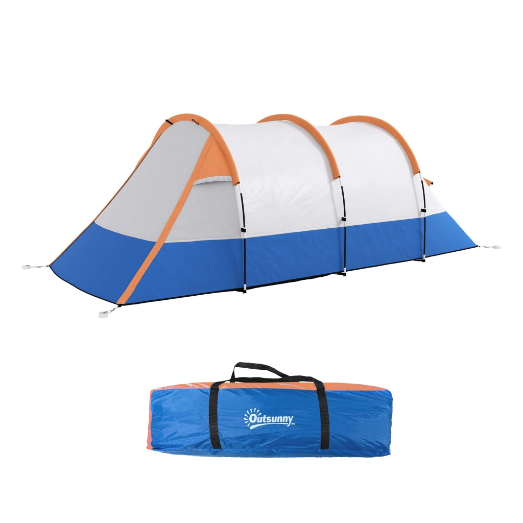 Tenda da campeggio 3 posti 2 camere ¨C zephmum ¨C 420x200x150 cm multicolore