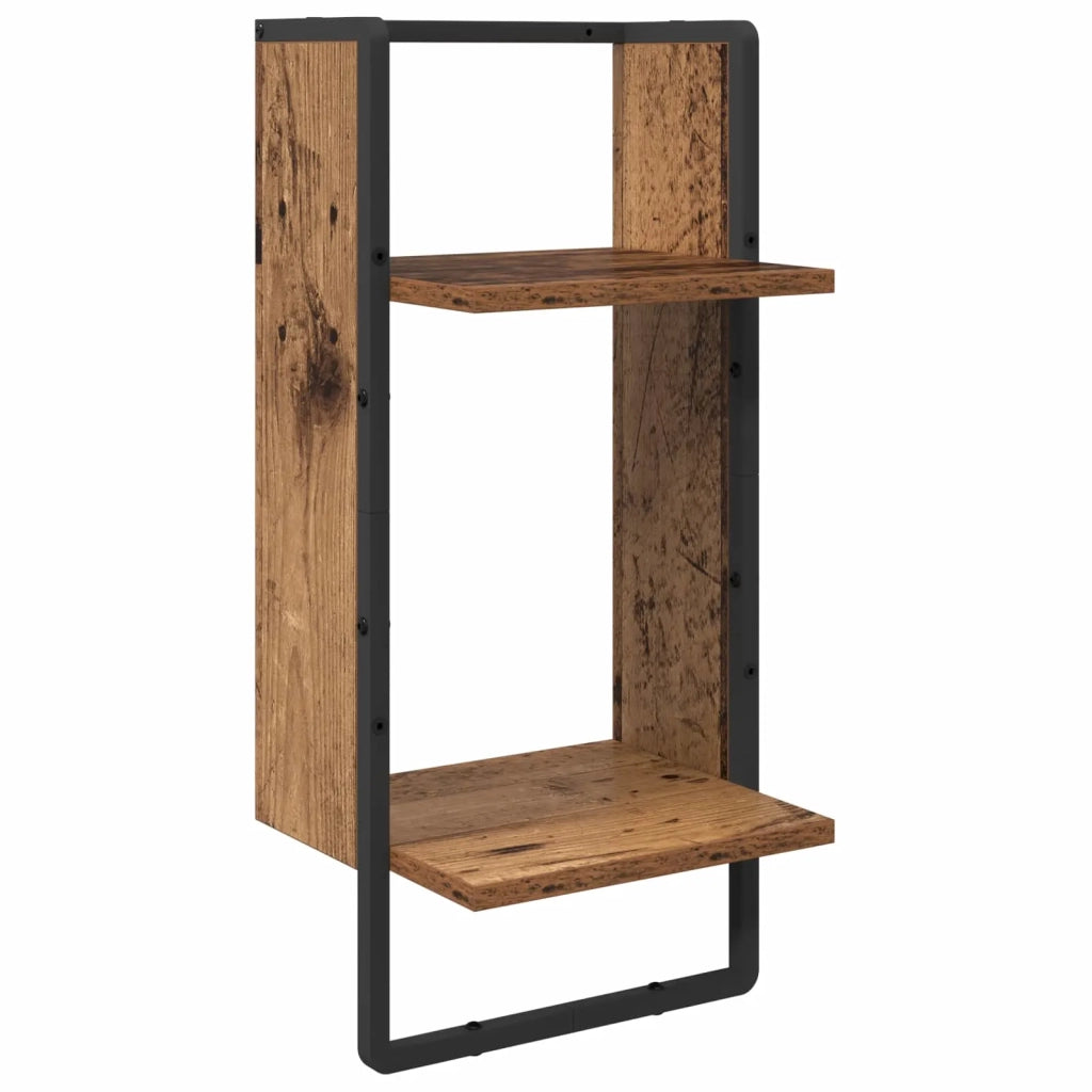 Set mensole da parete 4 pcs Legno vecchio 65 x 25 x 30 cm 882844