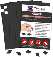 Tavole magnetiche autoadesive, strisce magnetiche con adesivo forte (10 x 10 mm, 480 pezzi) | Magnetici autoadesivi forti, perfetti per il fai da te, progetti artistici e whiteboards