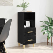 Credenza-Buffet-Armadio da cucina Rovere nero 34 x 34,5 x 90 cm Legno multistrato 303947