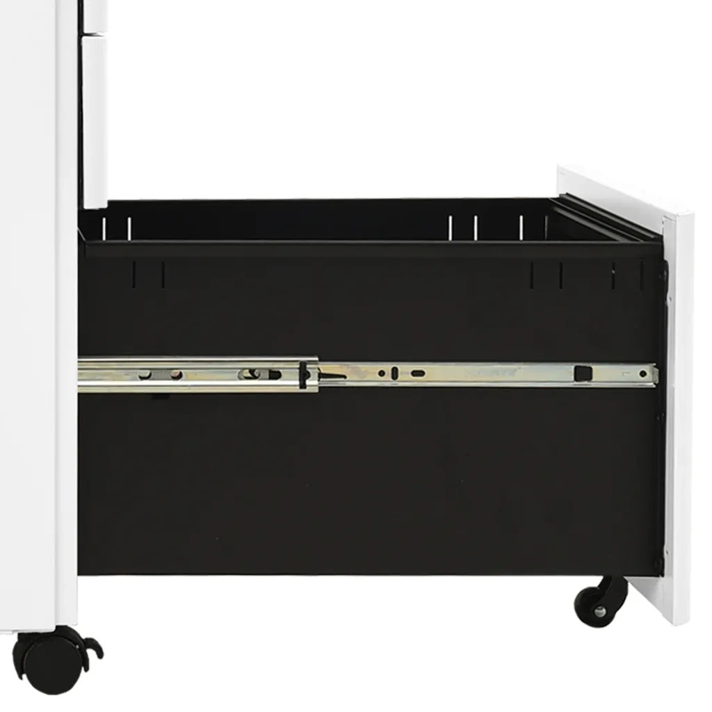 Schedario Mobile Bianco 30x45x59 cm in Acciaio 335982