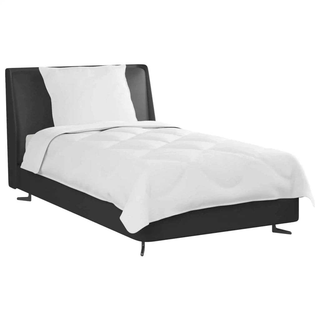 Piumone | Duvet per Tutte le Stagioni con cuscino 2 pz Bianco Microfibra