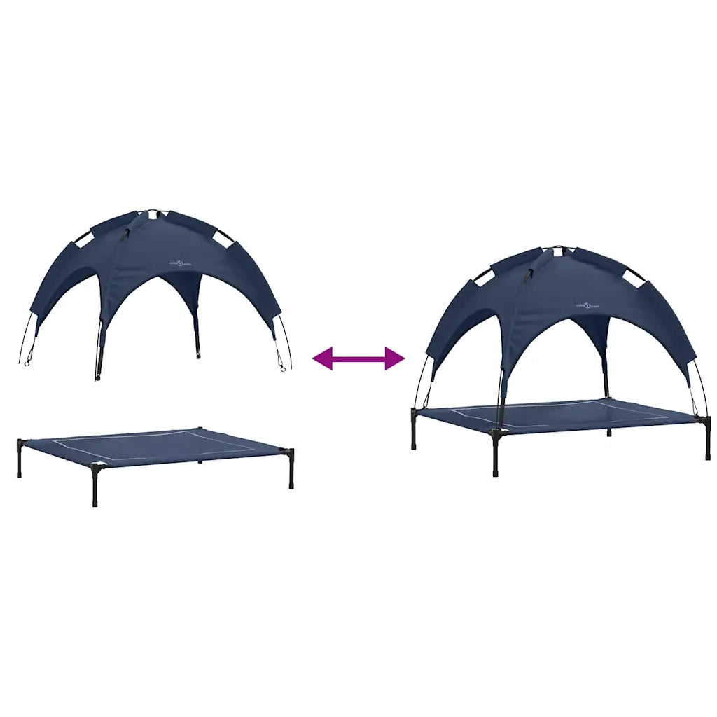 Letto per Cani Blu navy 104 x 86 x 84,5 cm Acciaio CFW3526066