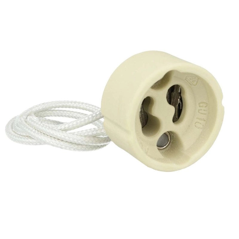 Portalampade GU10 220V Adattatore In Ceramica Per Lampada Led GU10 SKU-3423