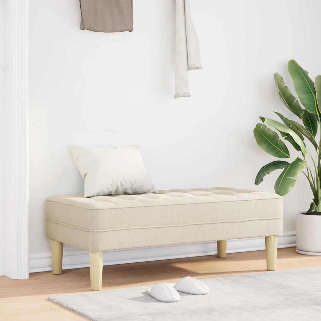panchina con cuscino Tela 113 x 57 x 39 cm Tessuto CFW9917658