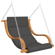 Sedia a Dondolo Senza Telaio con Cuscino in Legno Curvato CFW9909286