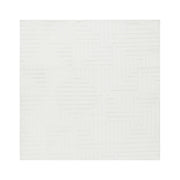 Tappeto da salotto rettangolare in jacquard, 160 x 160 cm, a pelo corto bianco sporco Stile Moderno