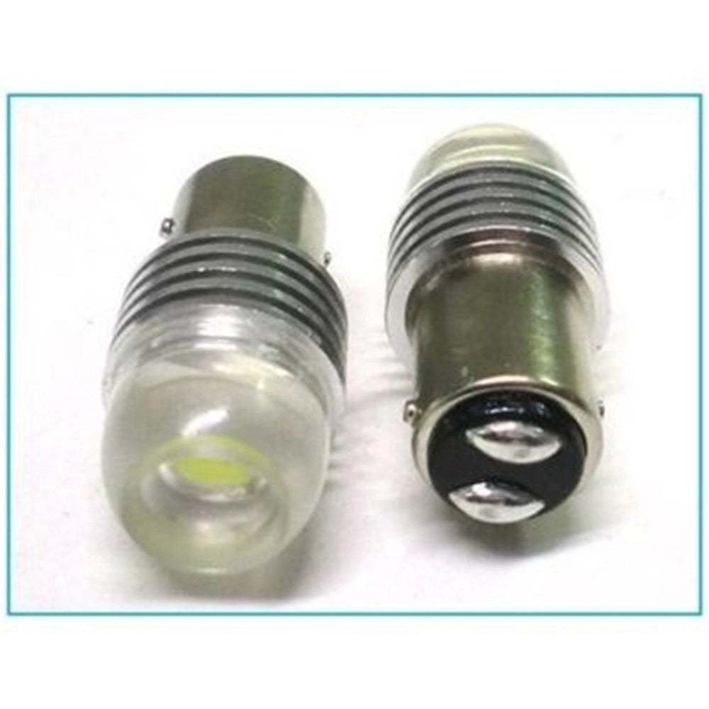 Trade Shop - Lampadina Luci Auto 12v 5w Led Light Bulbo Bulbi Bianca Attacco 1156 Ba15s P21w -