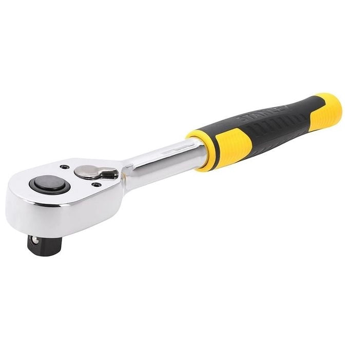 Stanley STMT82665-0 Cricchetto 1-2'' 72 denti impugnatura bimateriale colore Nero Giallo