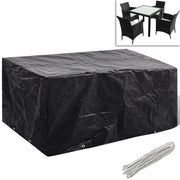 Coperture Arredi Giardino | Telone per mobili da esterni 2 pz Polyrattan 4 Persone 180x140cm