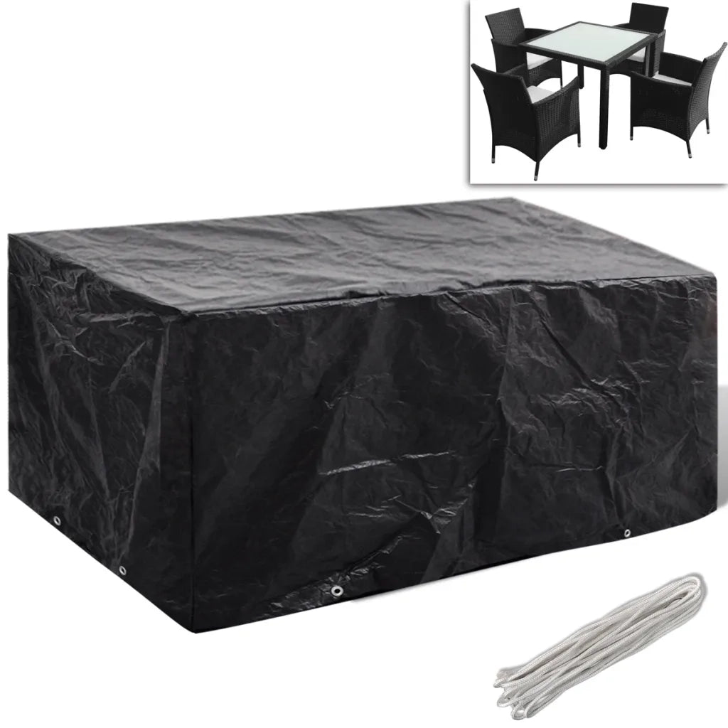 Coperture Arredi Giardino | Telone per mobili da esterni 2 pz Polyrattan 4 Persone 180x140cm
