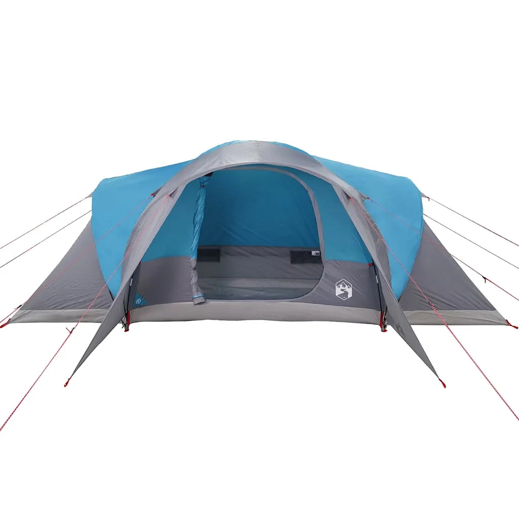 Tenda da Campeggio | Tenda Familiare a Cupola per 4 Persone Blu Impermeabile