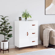 Credenza 69,5x34x90 cm in Legno Multistrato Bianco Lucido 827886
