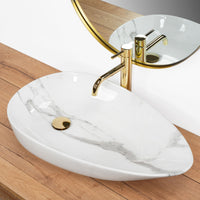 Lavabo Da Appoggio Rea Greta 65 Bianco Shiny