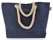 Borsa da spalla XL in blu – alta qualità con cinturino e tasca interna – 54 x 37 x 17 cm – borsa da spiaggia borsa da mare borsa da shopping da spalla (blu)