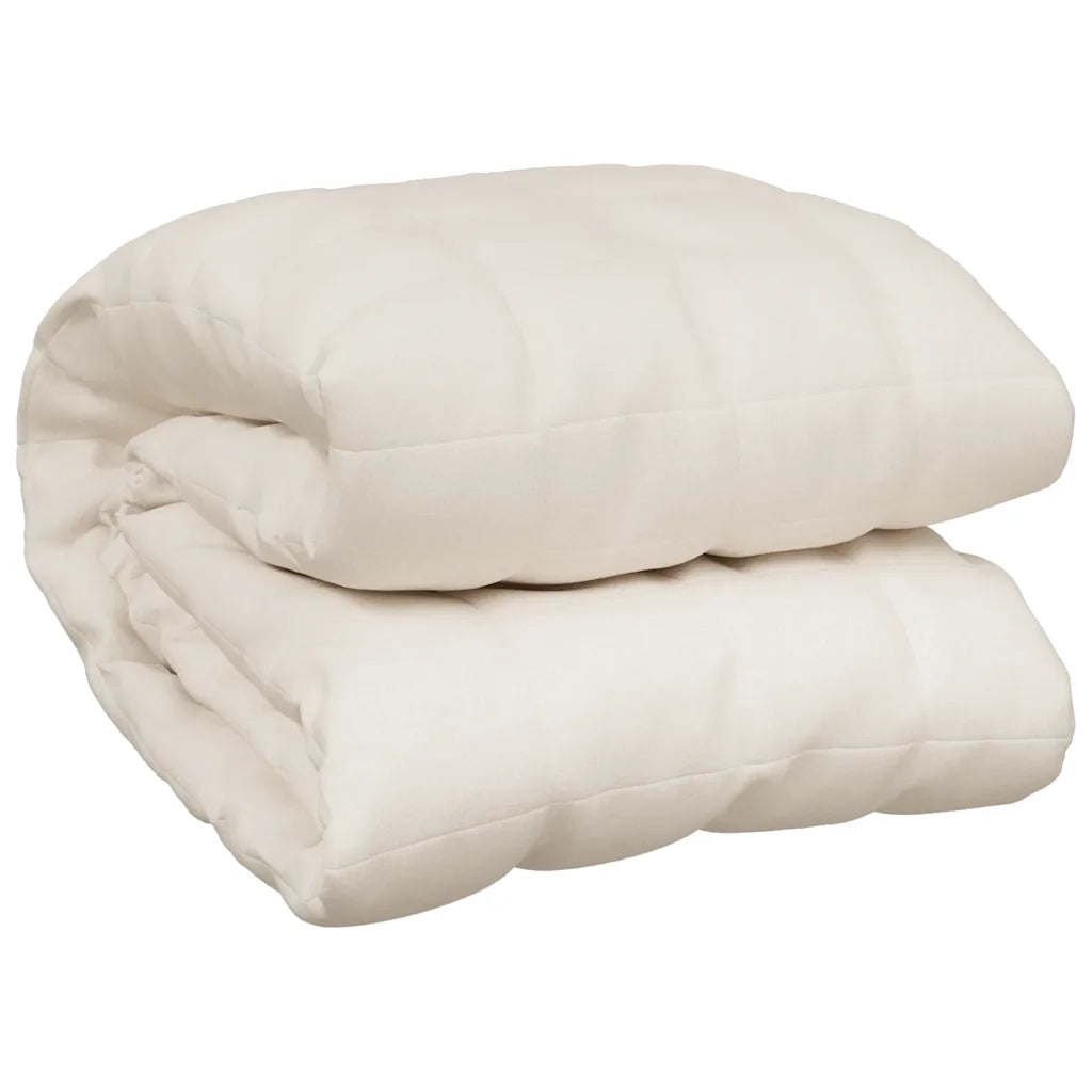 Coperta Ponderata Crema Chiaro 220x235 cm 15 kg Tessuto 350765