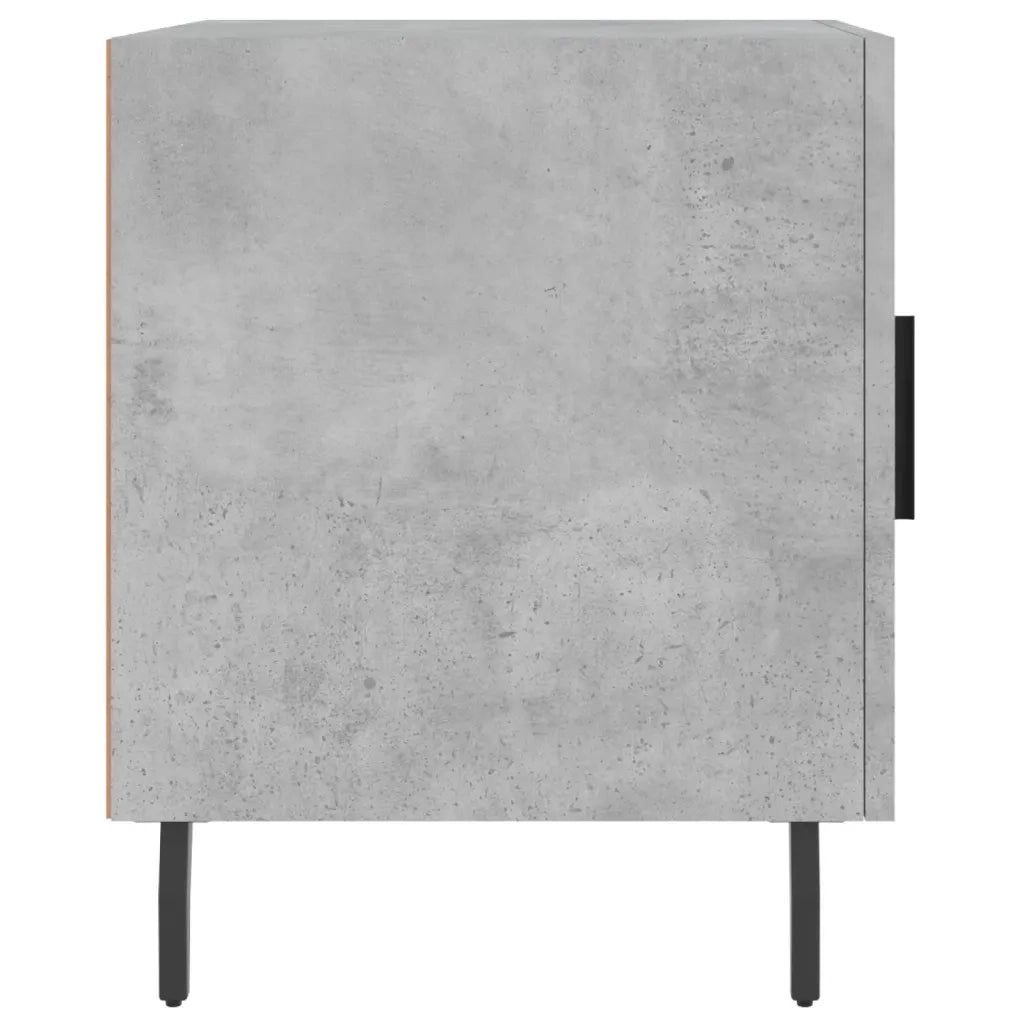 Comodini 2 pz-Set di 2 Tavolino da notte Grigio Cemento 40x40x50 cm in Legno Multistrato 342661